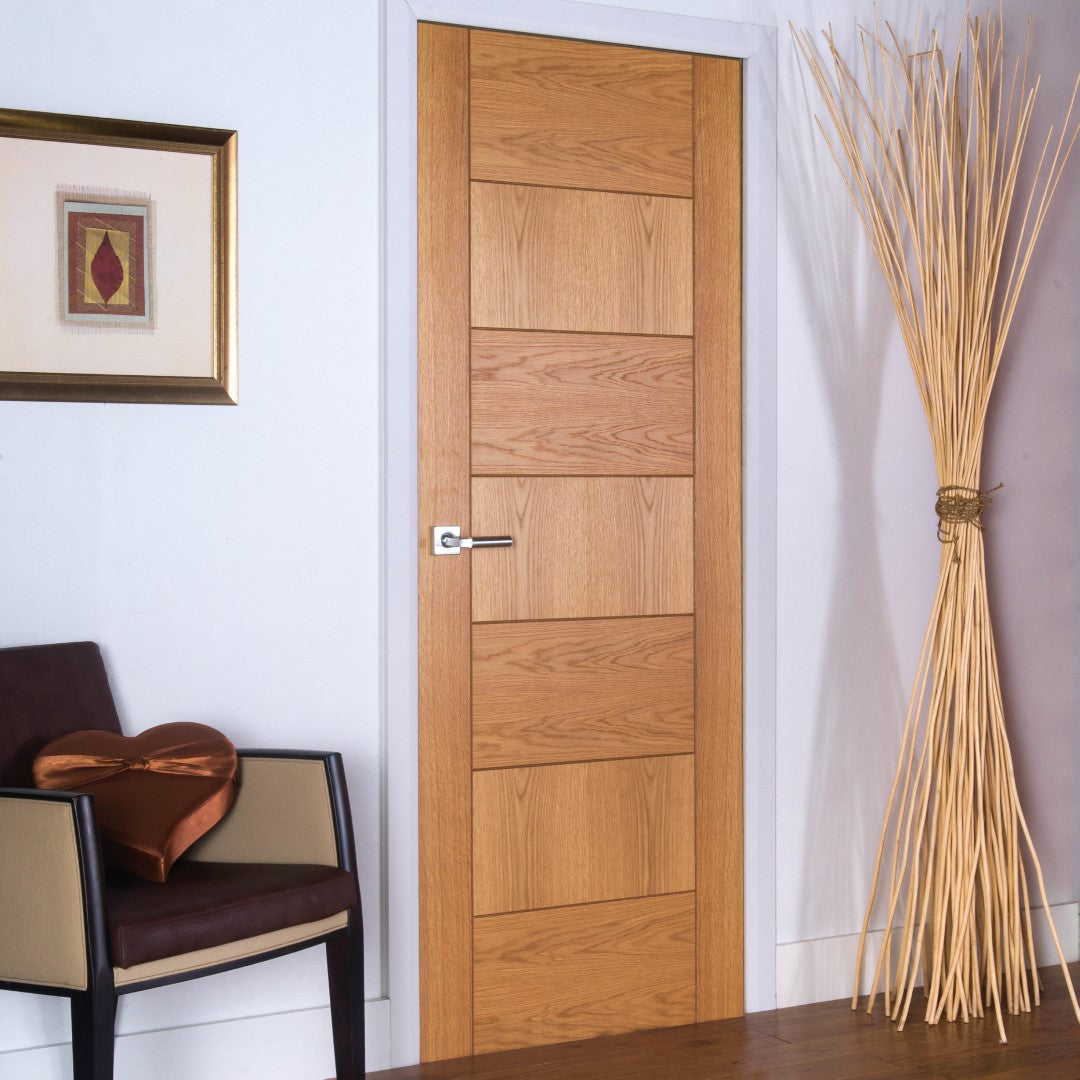 Image for JB Kind Oak Sirocco Pre-Finished Internal Fire Door