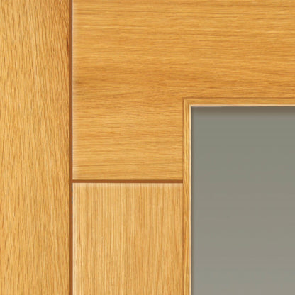 Image for JB Kind Oak Sirocco Glazed Pre-Finished Internal Door