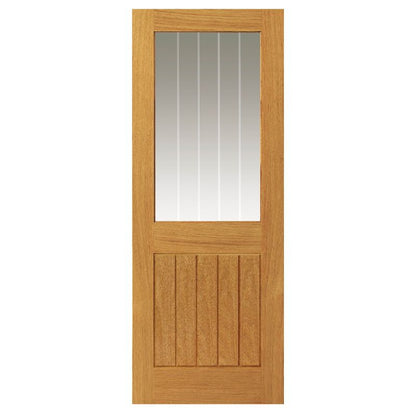 Thames 1/2 Light Oak Internal Door Pre-Finished - 1981 x 686 x 35mm 