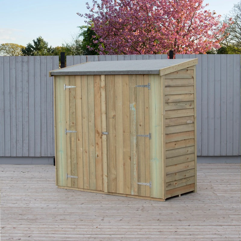 Shire Overlap Pressure Treated Double Door Pent Shed