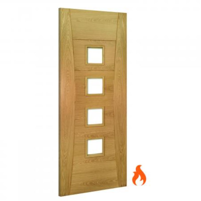 Image for Deanta Pamplona Unglazed Interior Oak Fire Door