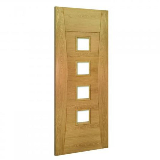 Image for Deanta Pamplona Glazed Interior Oak Door - 1981 x 838 x 35 mm