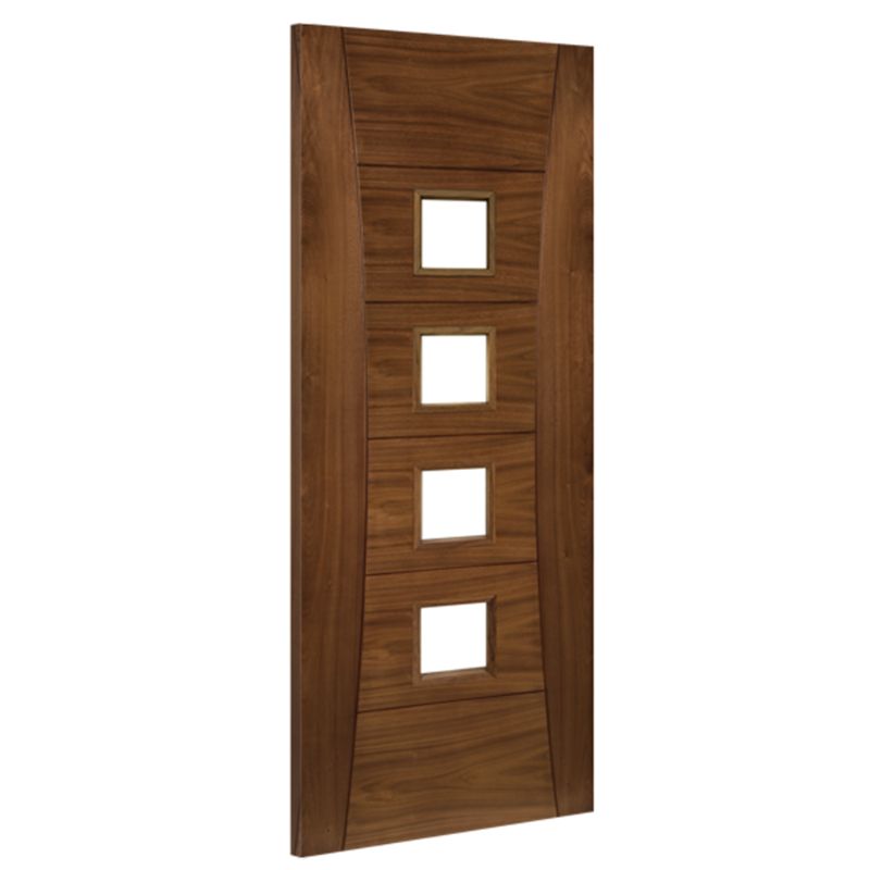 Image for Deanta Pamplona Glazed Interior Walnut Door 1981 x 610 x 35mm