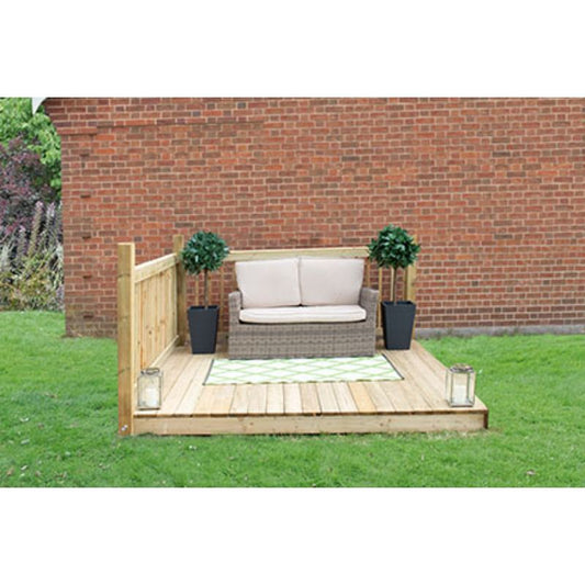 Patio Decking Kit - 2.4m x 2.4m (Treated Timber)