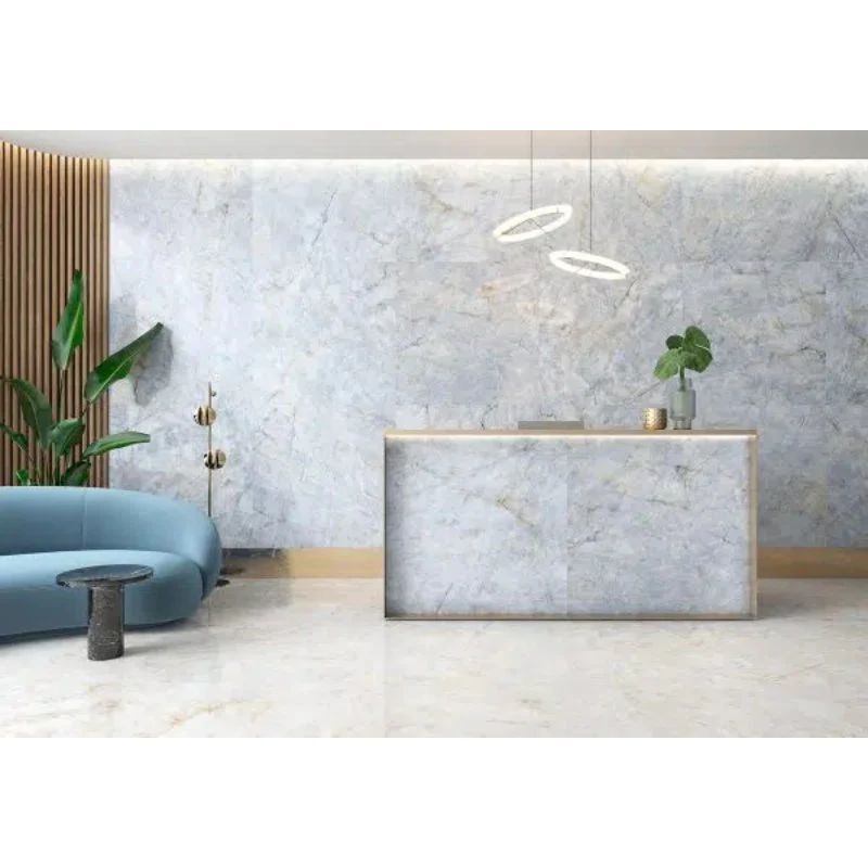 Patagonia Porcelain Gloss Quartz Marble Tile 600mm x 300mm (6 per Box) - All Colours