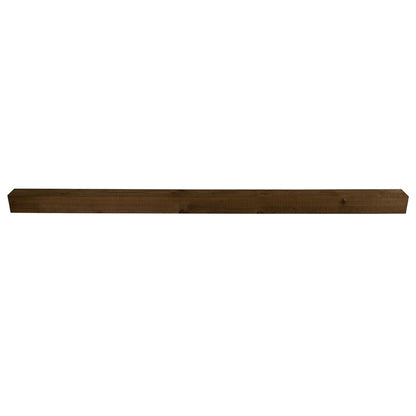 Forest Brown Incised Fence Post - H 240 x W 10 x D 10cm