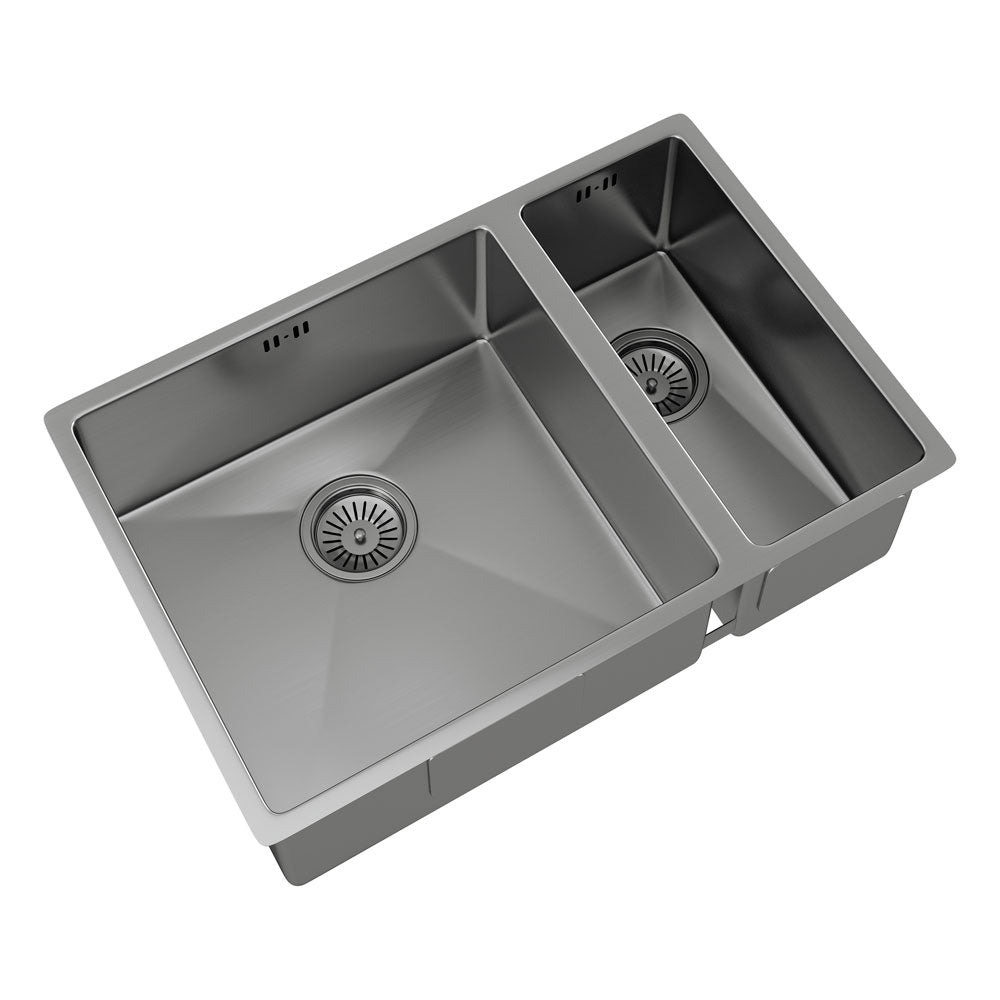 Ellsi Elite 1.5 Bowl Inset/Undermount Stainless Steel Kitchen Sink - Brushed Finish