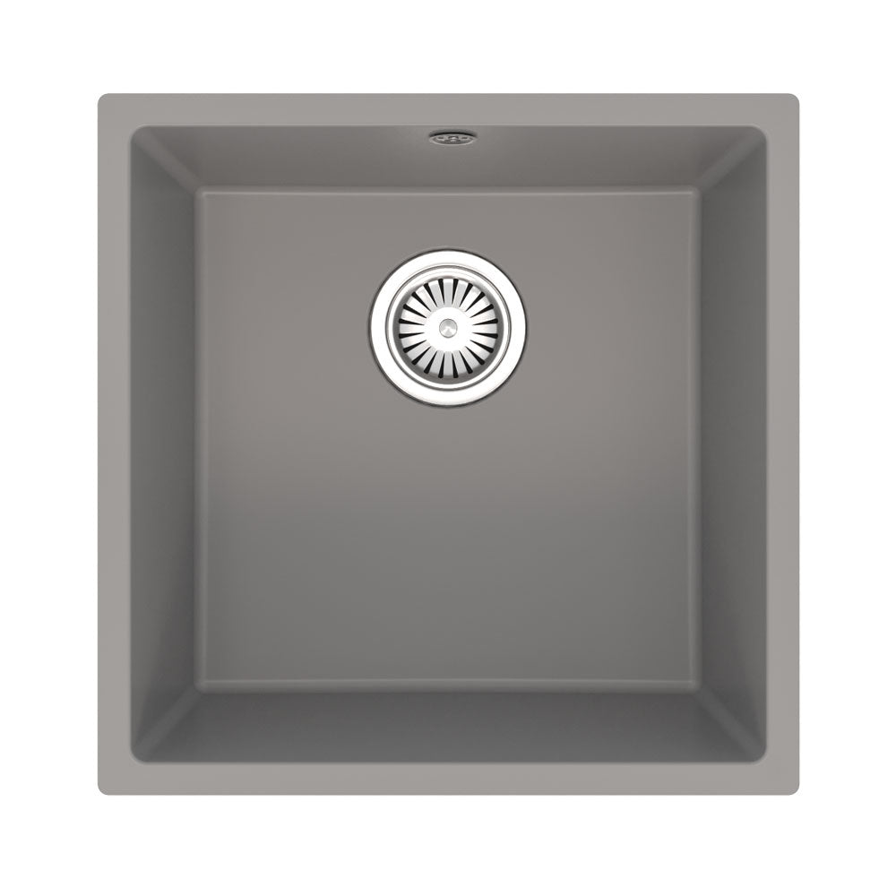 Ellsi Comite 1 Bowl Inset/Undermount Kitchen Sink - Matt Grey