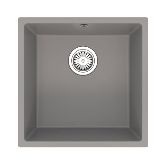 Ellsi Comite 1 Bowl Inset/Undermount Kitchen Sink - Matt Grey