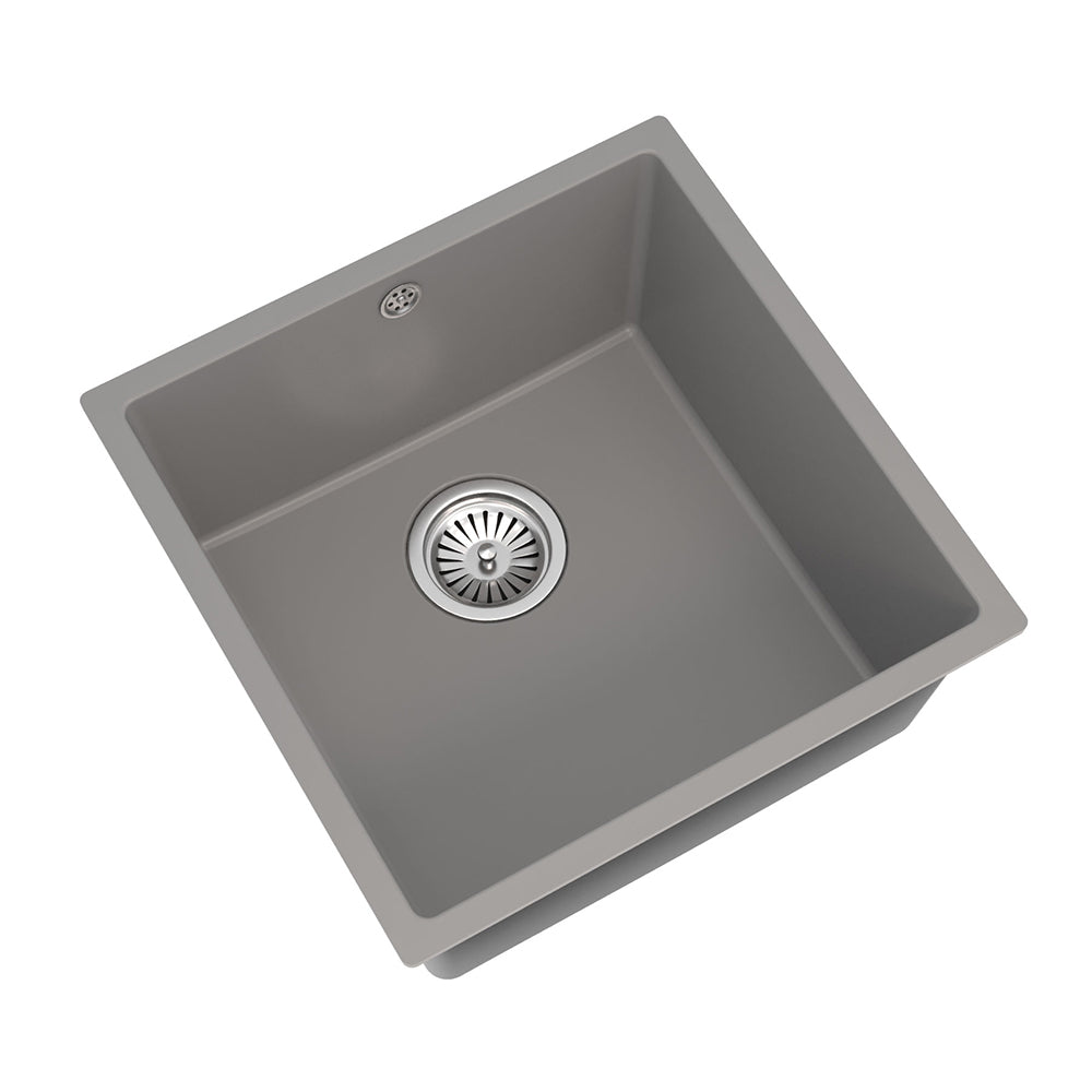 Ellsi Comite 1 Bowl Inset/Undermount Kitchen Sink - Matt Grey