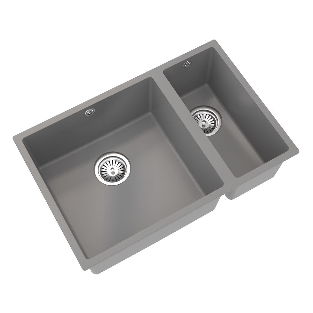 Ellsi Comite 1.5 Bowl Inset/Undermount Kitchen Sink - Matt Grey