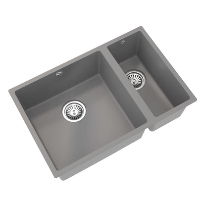 Ellsi Comite 1.5 Bowl Inset/Undermount Kitchen Sink - Matt Grey