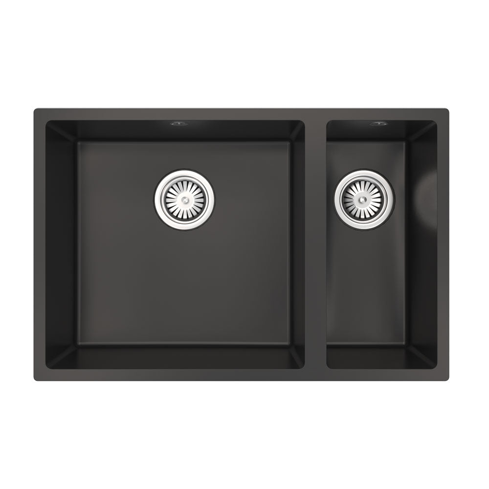 Ellsi Comite 1.5 Bowl Inset/Undermount Kitchen Sink - Matt Black