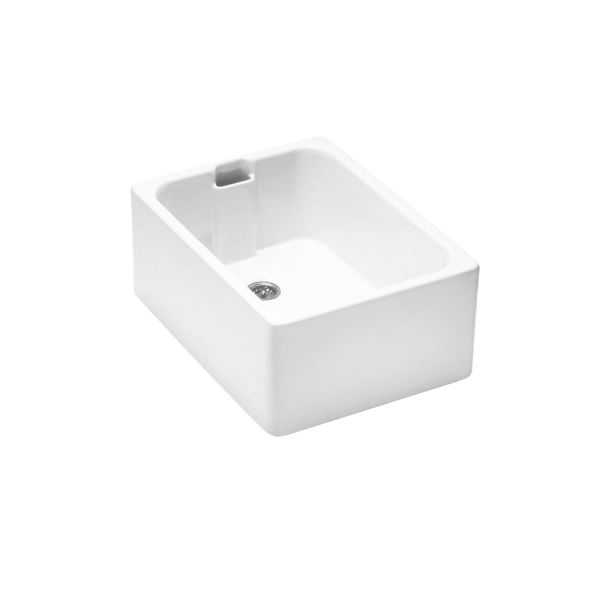 Ellsi Belfast 1 Bowl Gloss White Fireclay Ceramic Kitchen Sink