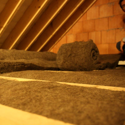 100% Pure Sheepwool Insulation - Optimal Roll 380mm