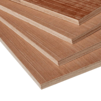 Chinese Hardwood Face Poplar Core External Grade Plywood B/BB (2440mm x 1220mm) - All Sizes