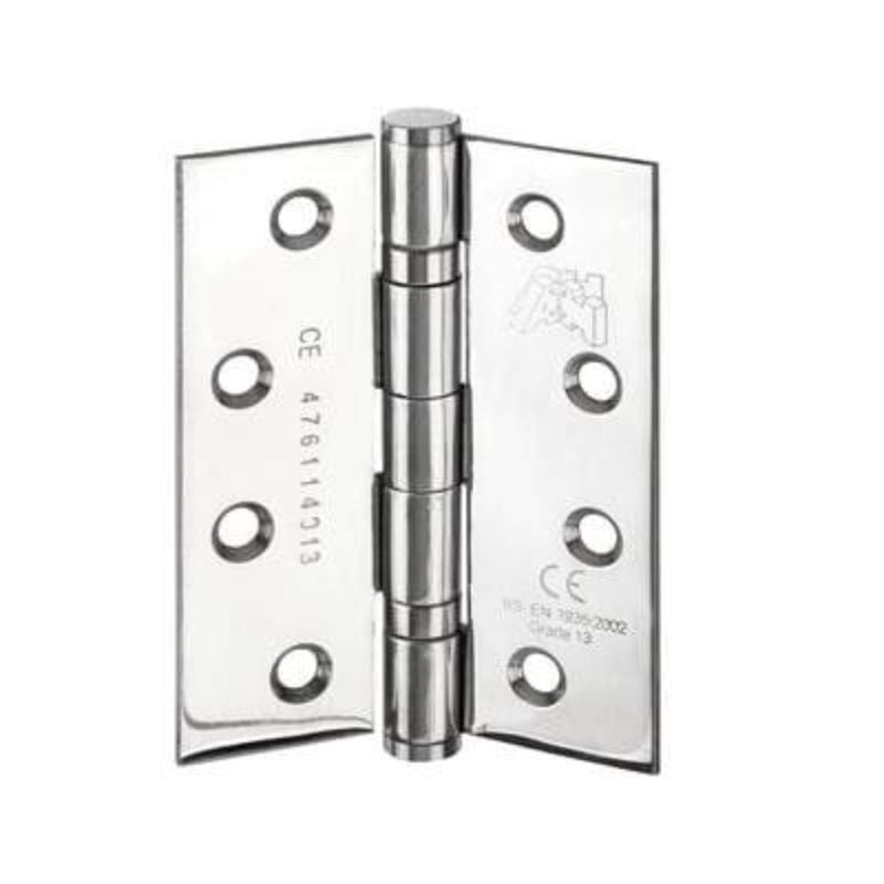 LPD Polished Stainless Steel Butt Hinge - 4" x 3" x 3mm (Pack of 3)