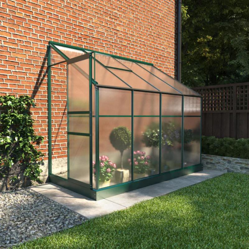 Harvester Walk-In Aluminium Polycarbonate Greenhouse 8ft x 12ft