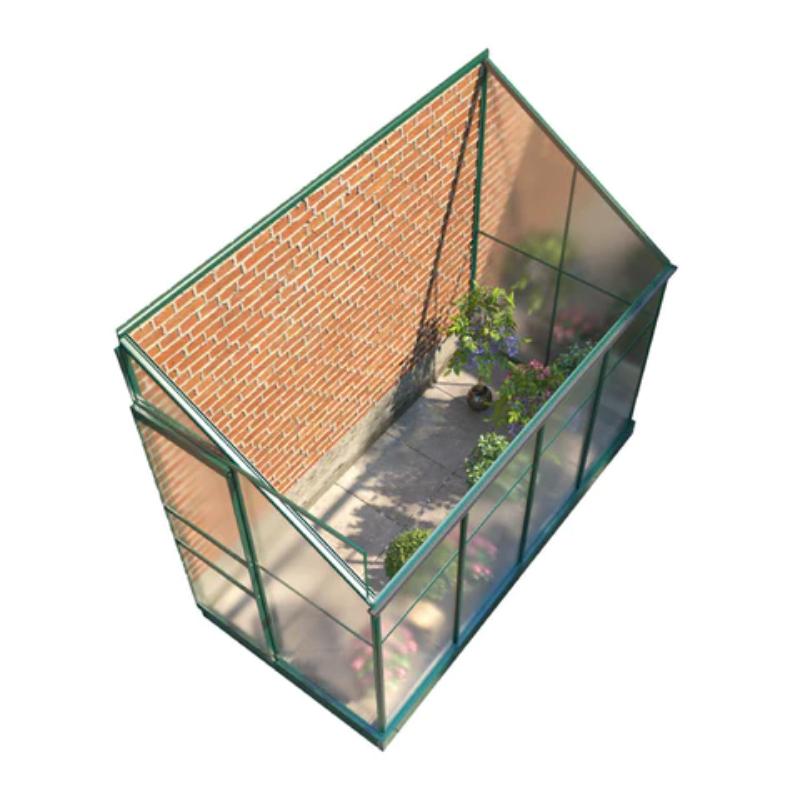 Harvester Walk-In Aluminium Polycarbonate Greenhouse 8ft x 12ft