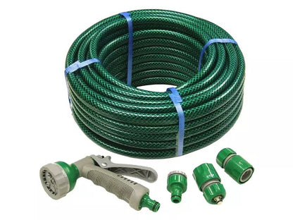 Image For Faithfull PVC Reinforced Hose - 15m - Fittings & Spray Gun