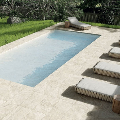 Lake Quartz White Vitrified Porcelain Paving Pack