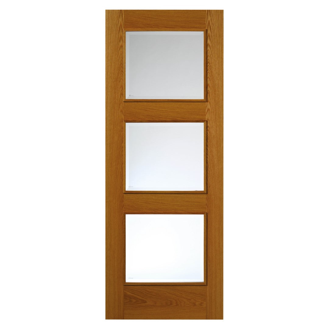 Image for JB Kind Royale R03 Oak Glazed Internal Door-78in x 33in x 35mm (1981 x 838mm)