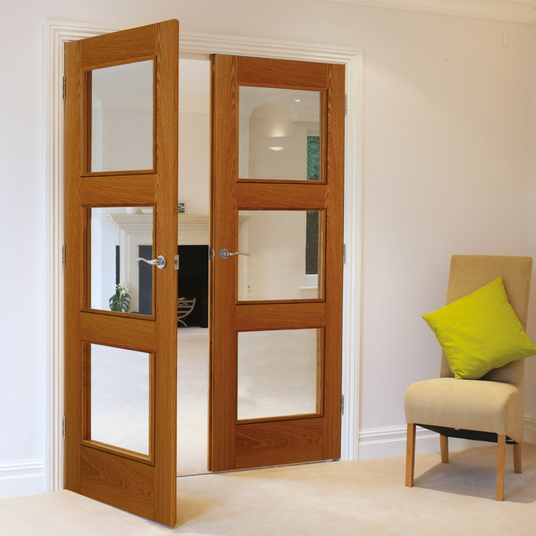 Image For JB Kind Royale R03 Oak Glazed Internal Door