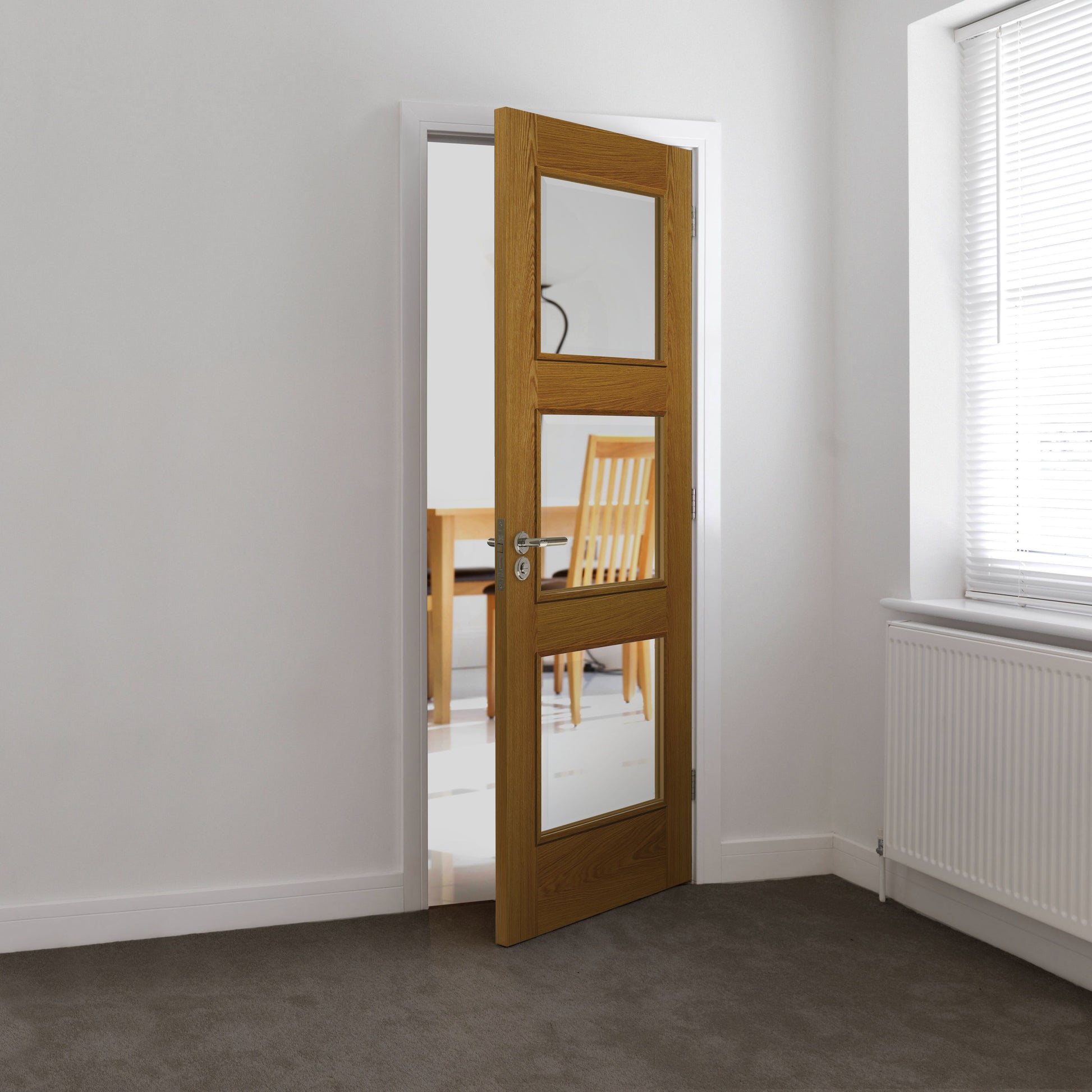 Image For JB Kind Royale R03 Oak Glazed Internal Door