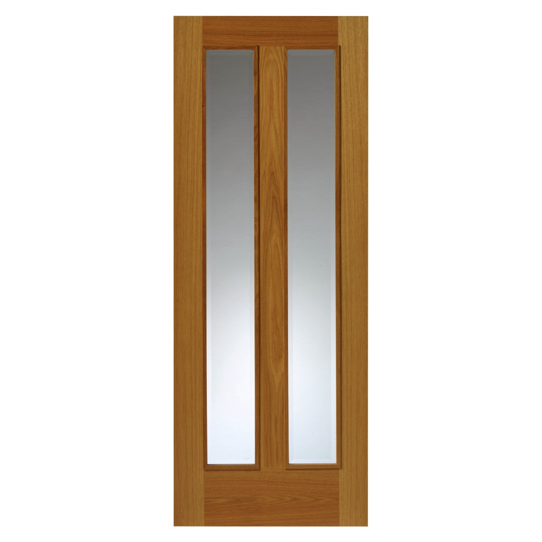 Image for JB Kind Modern R-11-2V Oak Pre-Finished Internal Door 1981 X 686 X 35mm