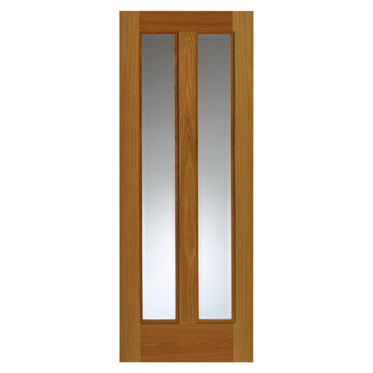 Image for JB Kind Modern R-11-2V Oak Pre-Finished Internal Door 1981 X 686 X 35mm