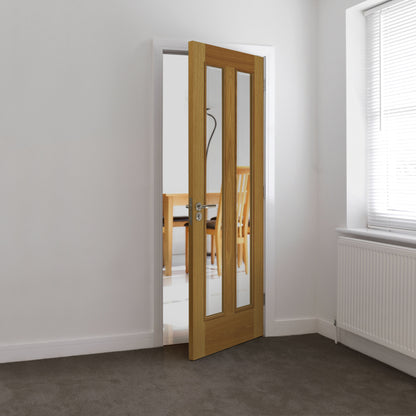 Image for JB Kind Modern R-11-2V Oak Pre-Finished Internal Door