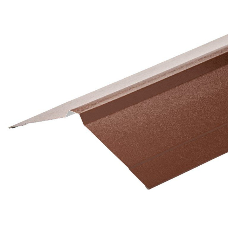 Cladco Metal PVC Plastiol Coated NORDIC Ridge Flashing 195mm x 195mm x 3m - All Colours