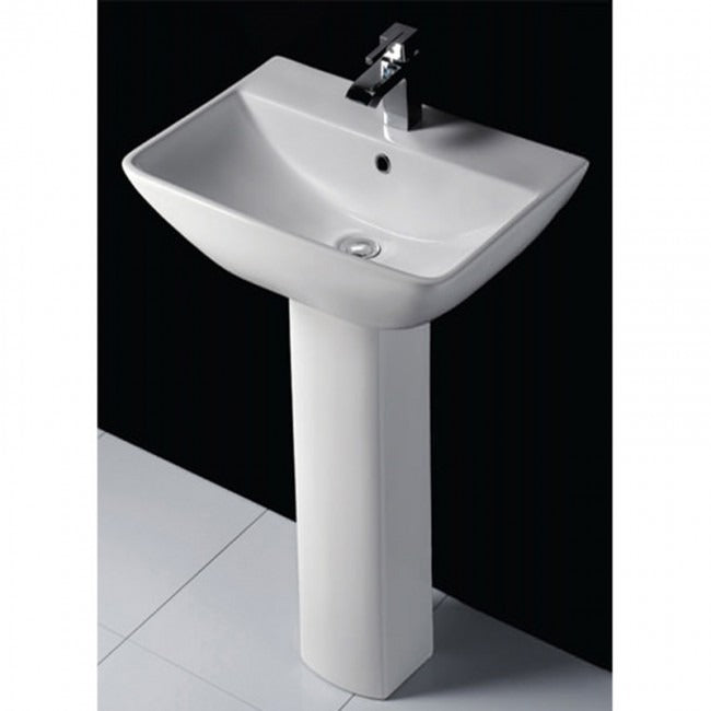 RAK Summit Basin & Full Pedestal 600mm Wide One Tap Hole