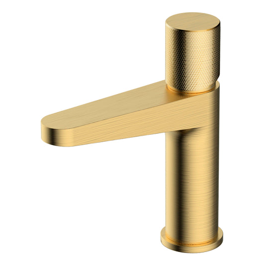 RAK Ceramics Amalfi Standard Basin Mixer Tap in Brushed Gold