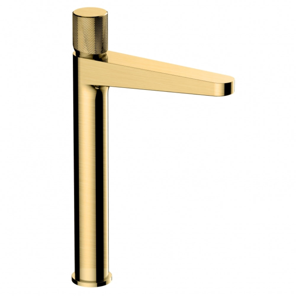 RAK Ceramics Amalfi Tall Basin Mixer Tap in Brushed Gold