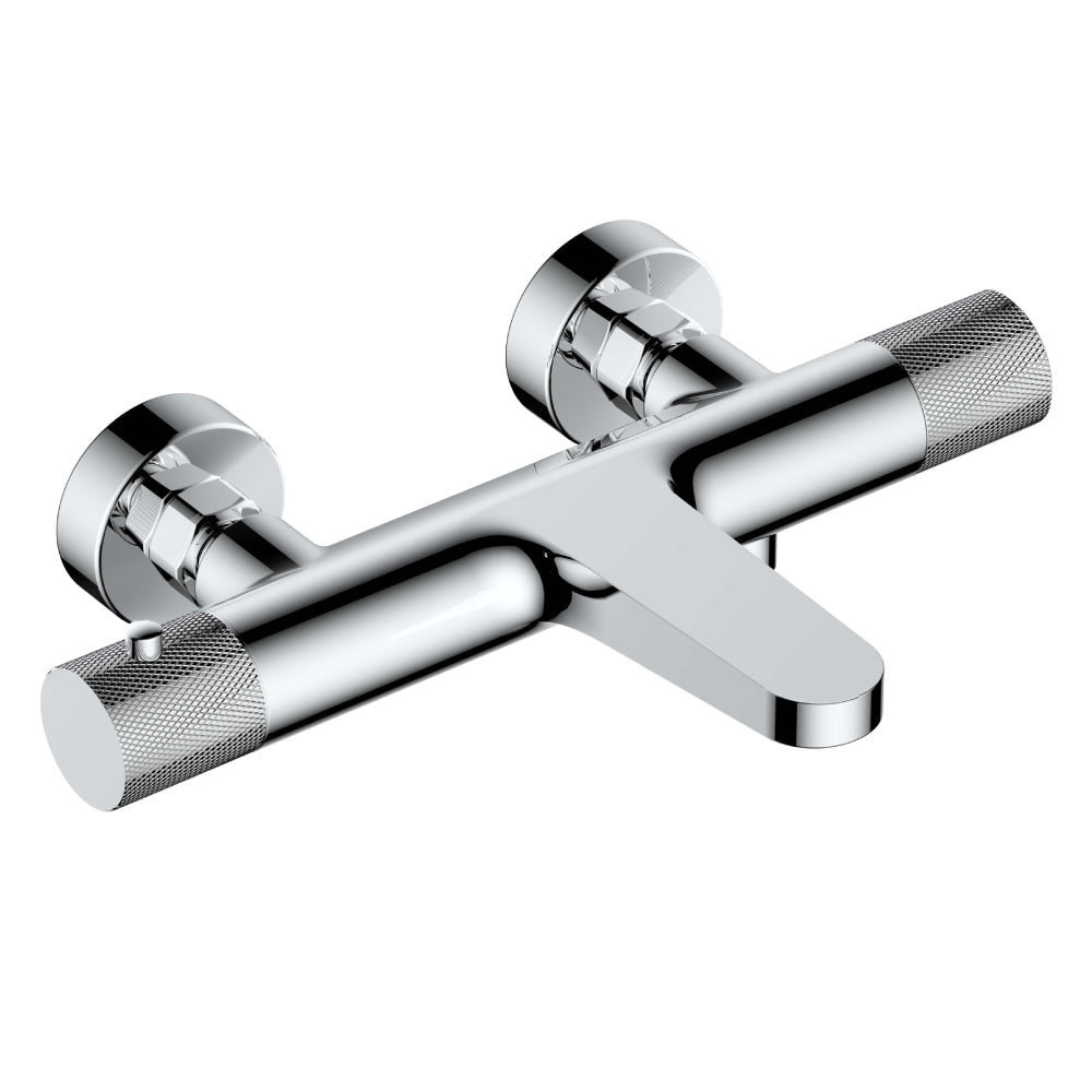 RAK Ceramics Amalfi Wall Mounted Exposed Thermostatic Bath Shower Mixer in Chrome