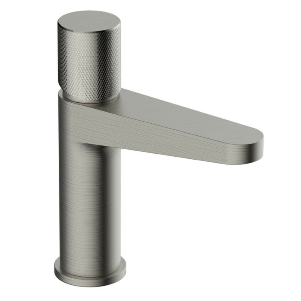 RAK Ceramics Amalfi Mid Height Basin Mixer Tap in Brushed Nickel