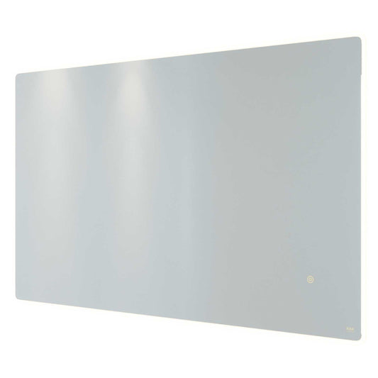 RAK Ceramics Amethyst Landscape LED Mirror with Switch and Demister Pad 600mm H x 1000mm W Illuminated