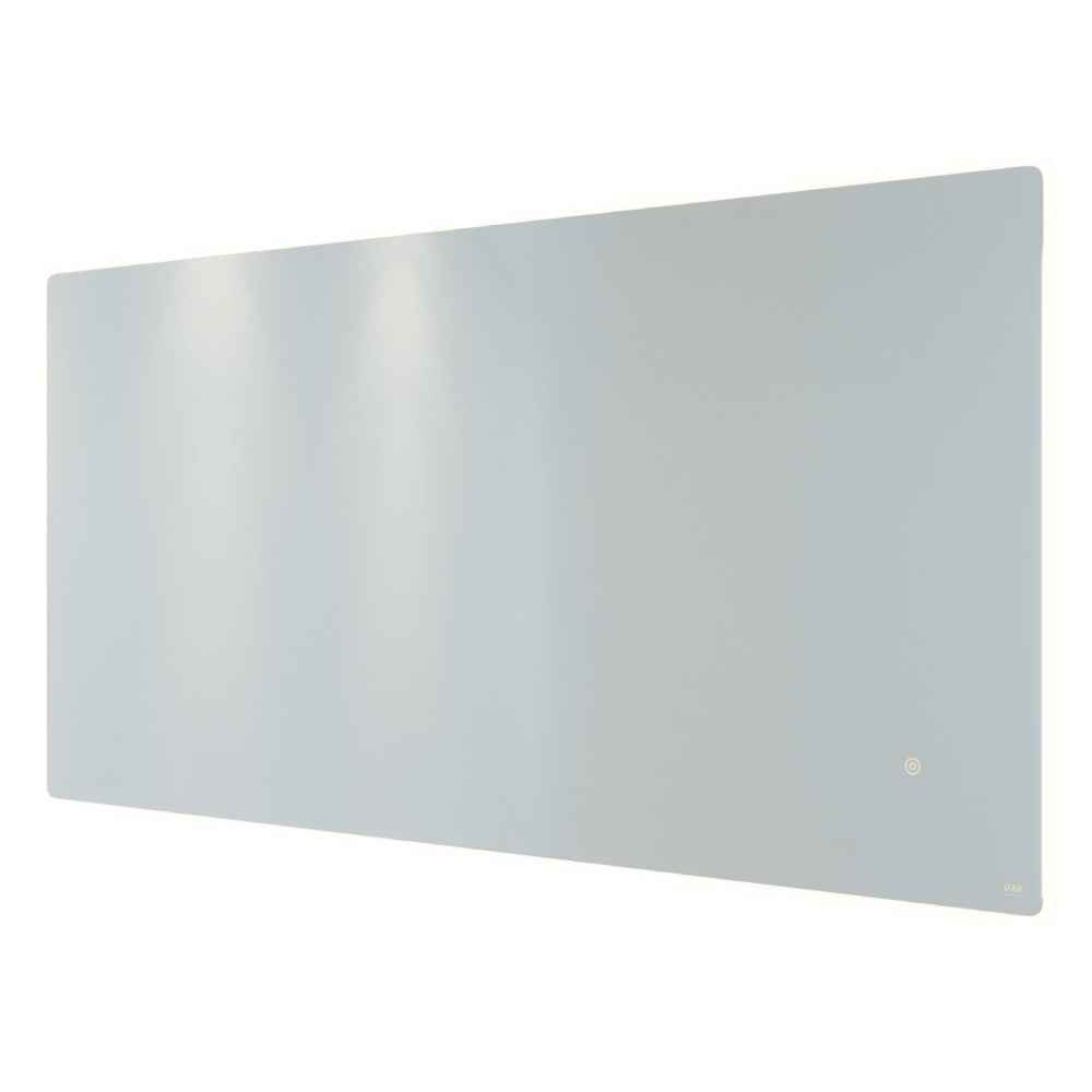 RAK Ceramics Amethyst Landscape LED Mirror with Switch and Demister Pad 600mm H x 1200mm W Illuminated