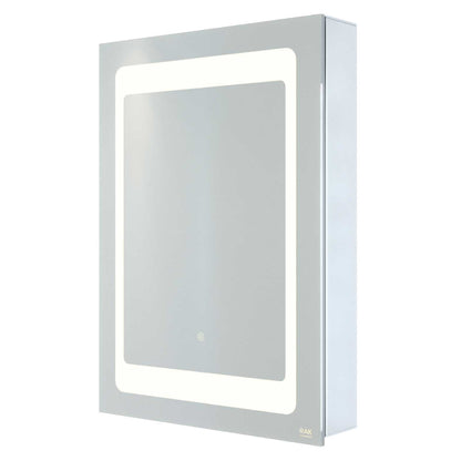 RAK Ceramics Aphrodite 500mm x 700mm Touch Sensor 1 Door LED Mirrored Cabinet with Shaver Socket