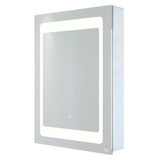 RAK Ceramics Aphrodite 500mm x 700mm Touch Sensor 1 Door LED Mirrored Cabinet with Shaver Socket