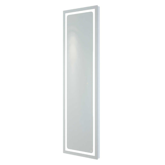 RAK Ceramics Aquarius Portrait Tall Dress LED Mirror with Switch and Demister Pad 1400mm H x 420mm W Illuminated