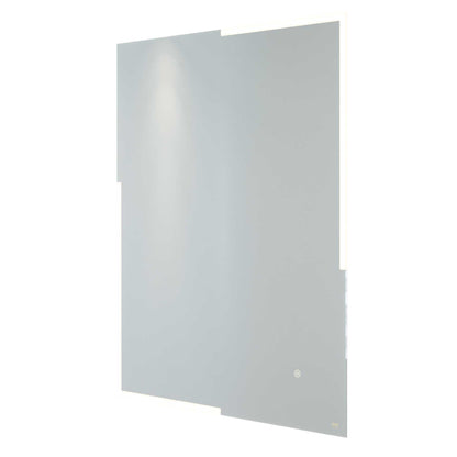 RAK Ceramics Citrine Portrait LED Mirror with Switch and Demister Pad 800mm H x 600mm W Illuminated