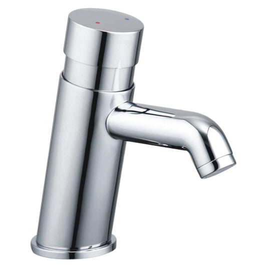 RAK Ceramics Non Concussive Self Closing Basin Mixer Tap - Chrome