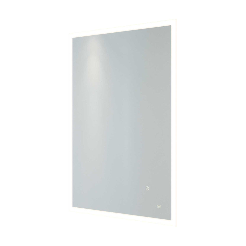 RAK Ceramics Cupid Portrait LED Mirror with Switch and Demister Pad 700mm H x 500mm W Illuminated