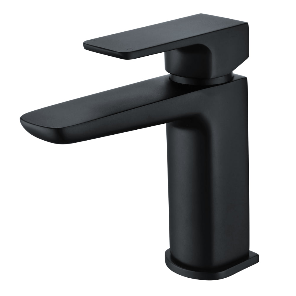 RAK Ceramics Moon Mono Basin Mixer Tap with Clicker Waste - Black Chrome