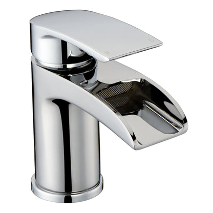 RAK Ceramics Art Curve Waterfall Mono Basin Mixer Tap - Chrome