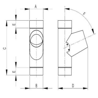 Roofart Downpipe Branch - Full Range