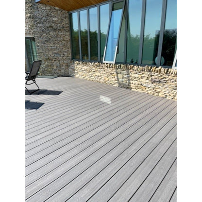 DDecks DuroDual Composite Bullnose Woodgrain Effect Decking Board 138mm x 21mm x 2.5m - All Colours