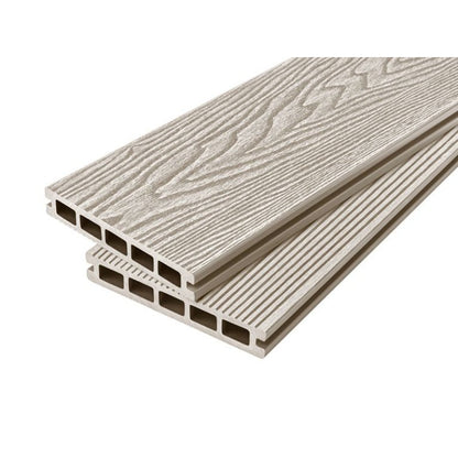 Cladco WPC Woodgrain Reversible Hollow Decking Board 150mm x 25mm x 4m - All Colours